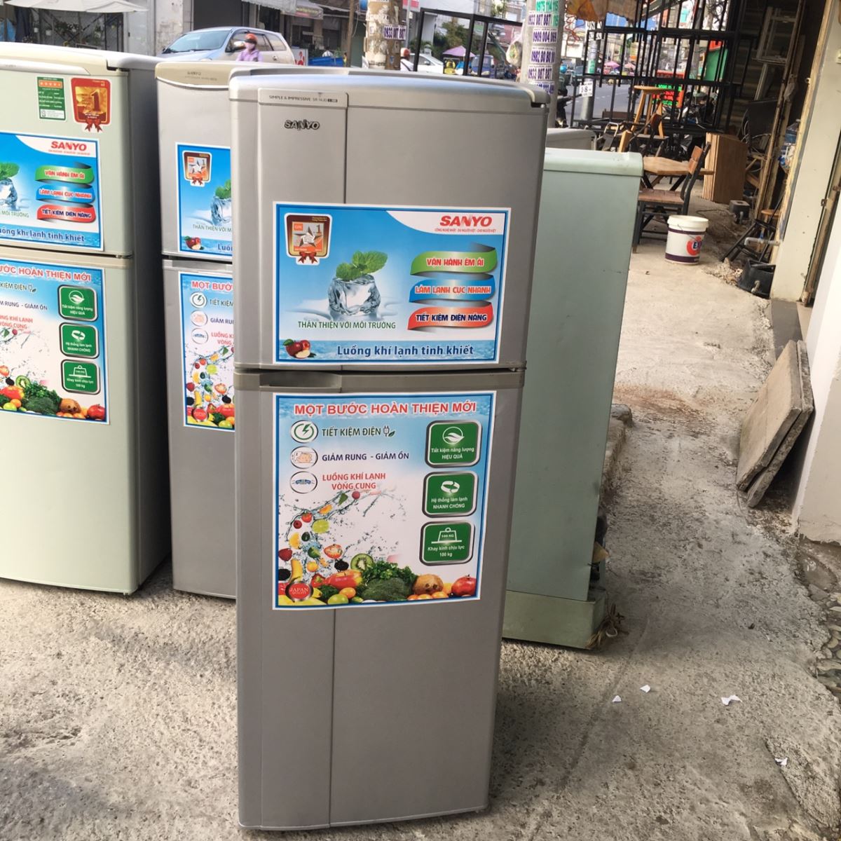 Tủ Lạnh Cũ SANYO 140 Lít mới 86%