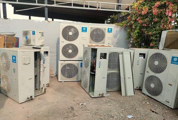 Thanh lý thu mua điều hòa cũ giá cao, tự tháo dỡ